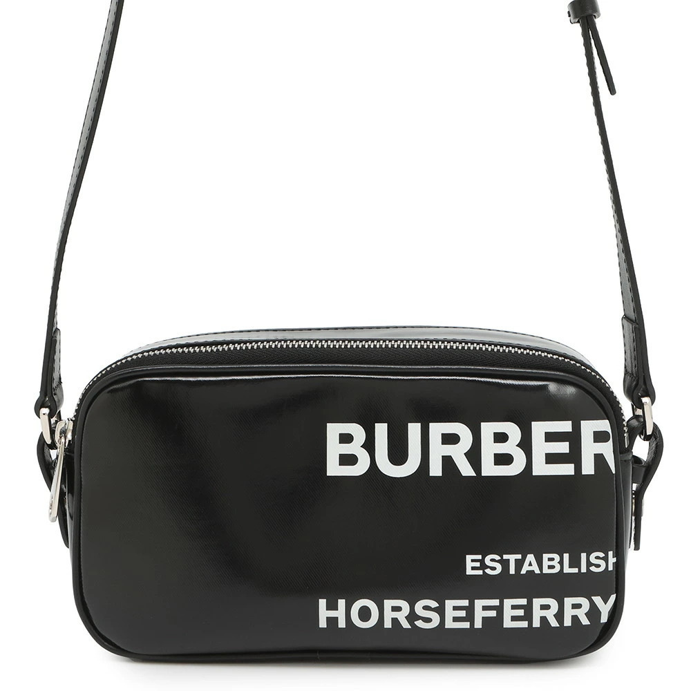 Burberry Shoulder Bag Horseferry Camera Canvas Black